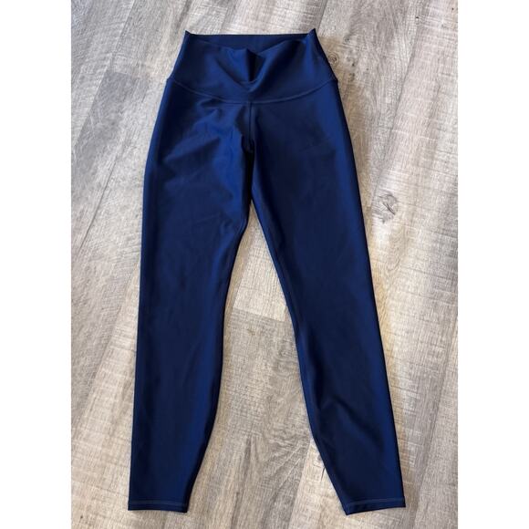 Alo Yoga High Waisted Leggings, Small, Blue Full Length - Picture 2 of 5